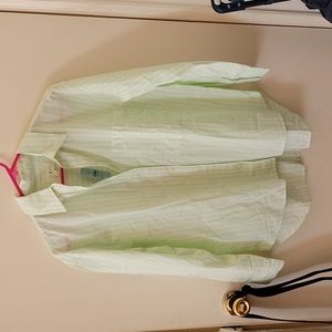 NWT Lou & Grey Striped Poplin Pocket Shirt in Petite Small